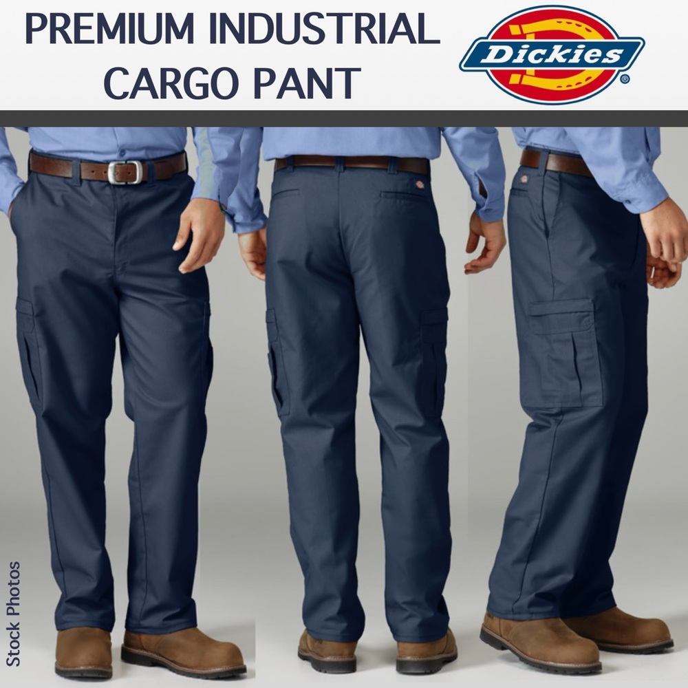 NWT Premium Cargo Industrial Relaxed Fit Dickies Pant LP2372 Dark Navy (W36 L32)